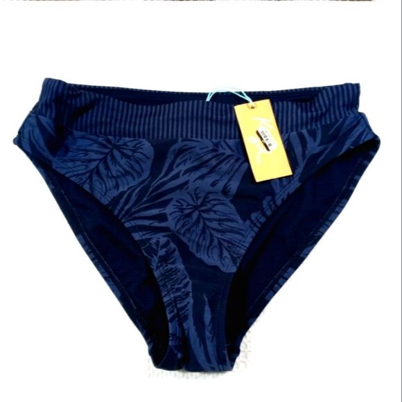 Kona Sol Blue Bikini Bottoms - Picture 1 of 4